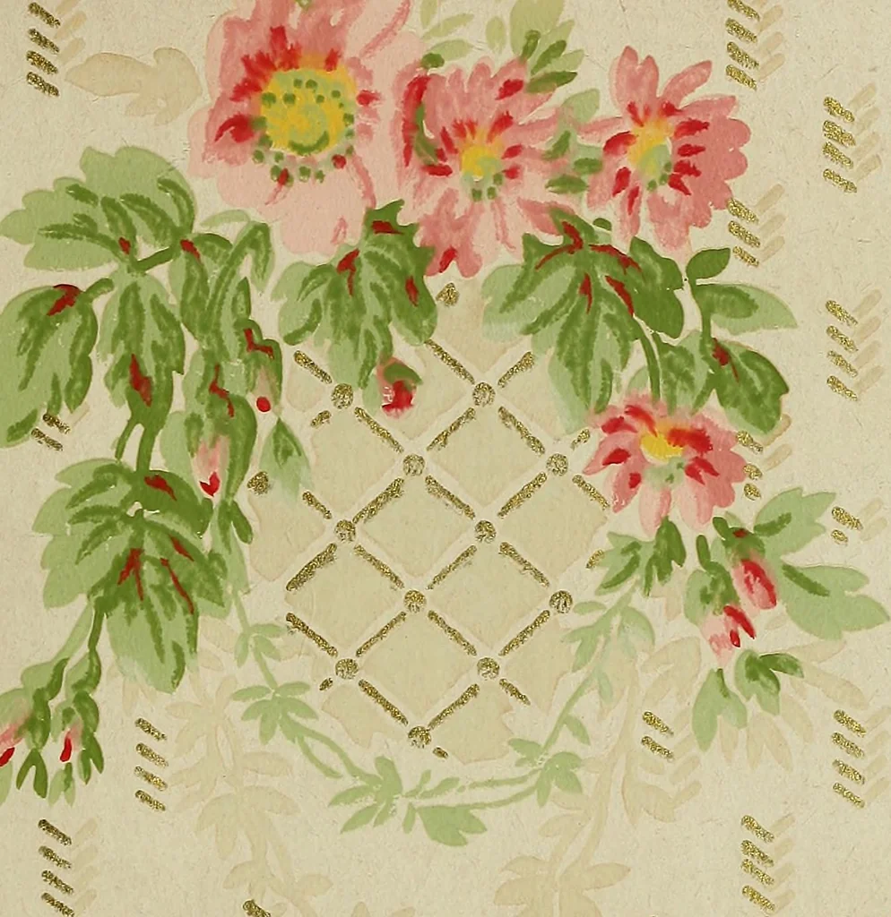 An illustration from Wall paper., 1900, leaf 50