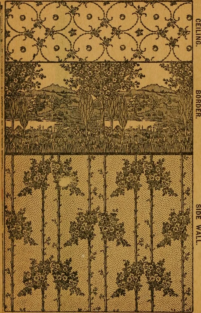 An illustration from Wall paper., 1900, leaf 57