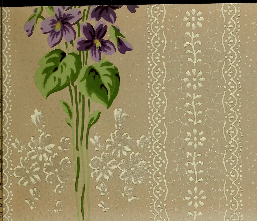 An illustration from Wall paper., 1900, leaf 58