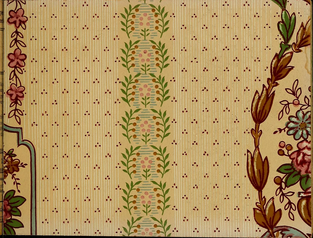 An illustration from Wall paper., 1900, leaf 72