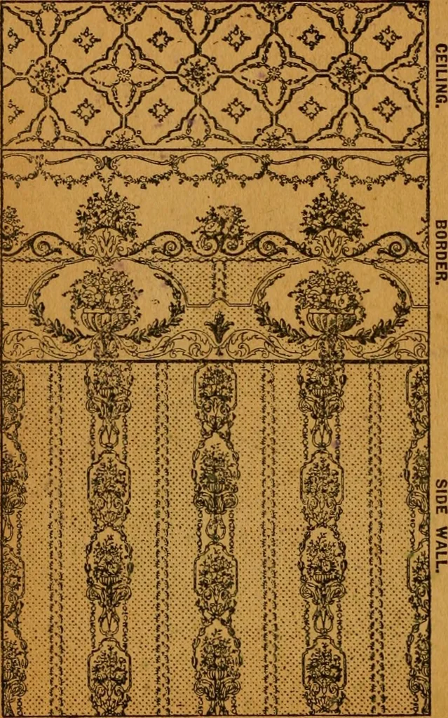 An illustration from Wall paper., 1900, leaf 73