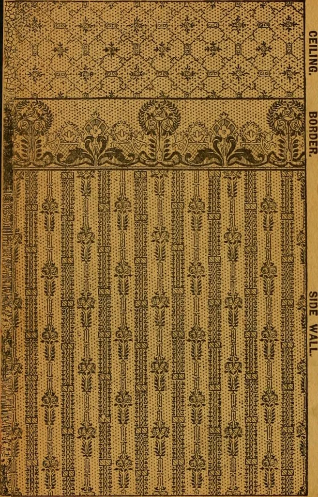 An illustration from Wall paper., 1900, leaf 77