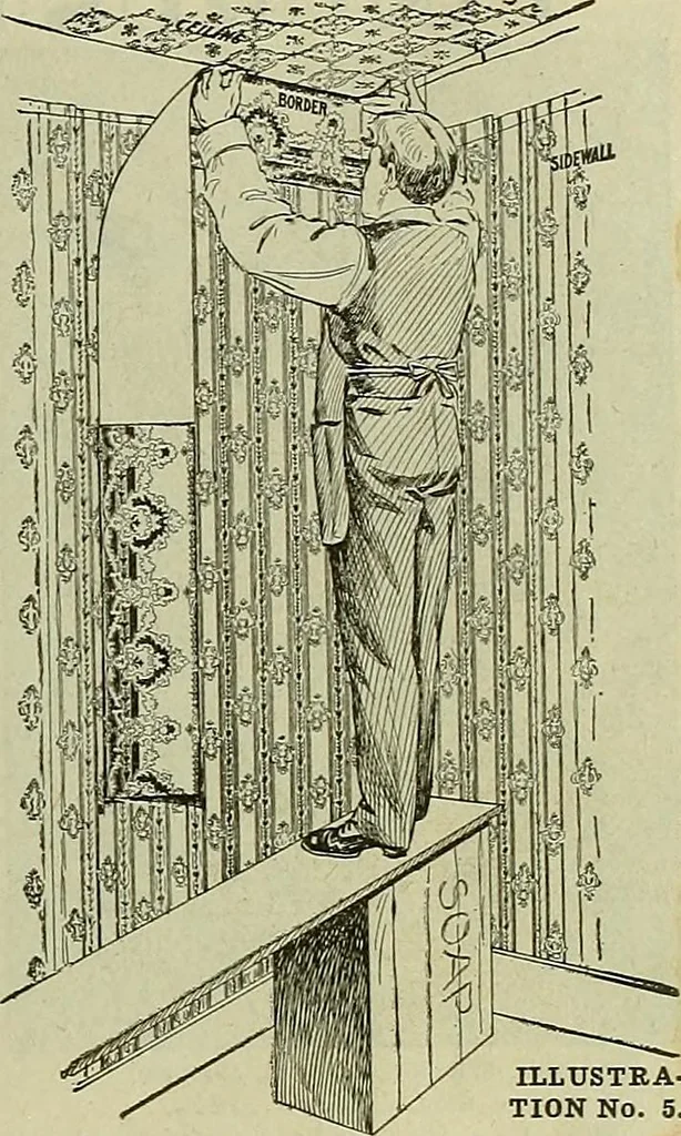 An illustration from Wall paper., 1900, leaf 8