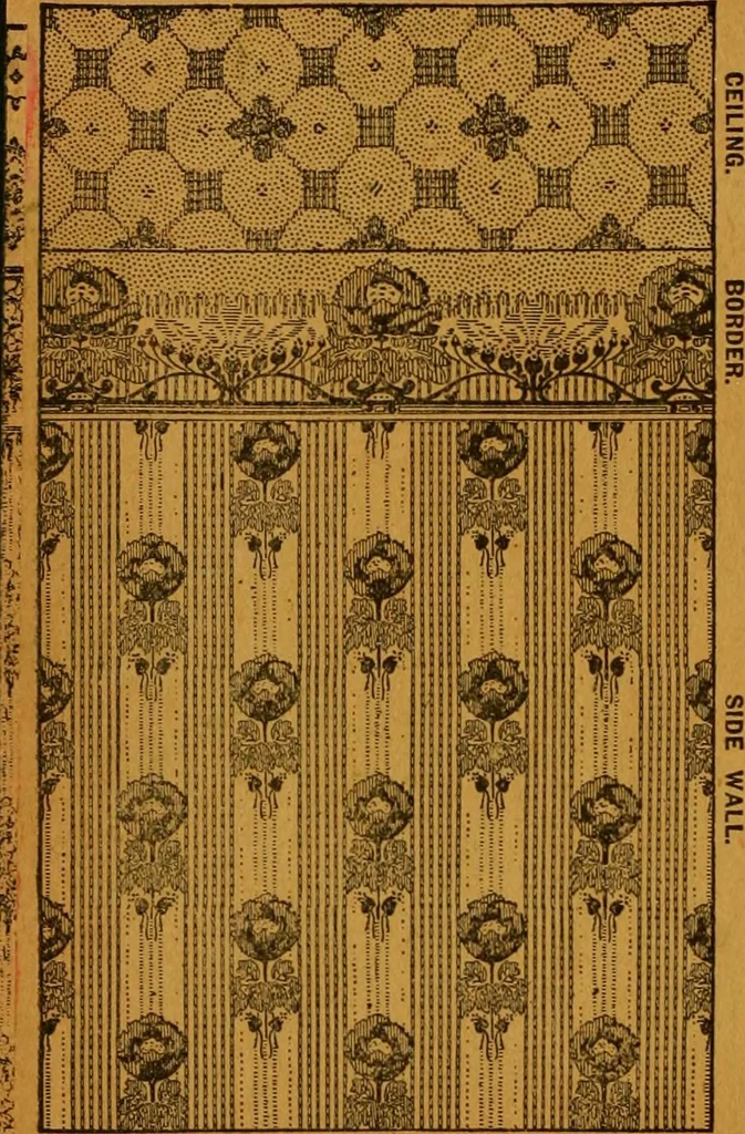 An illustration from Wall paper., 1900, leaf 81