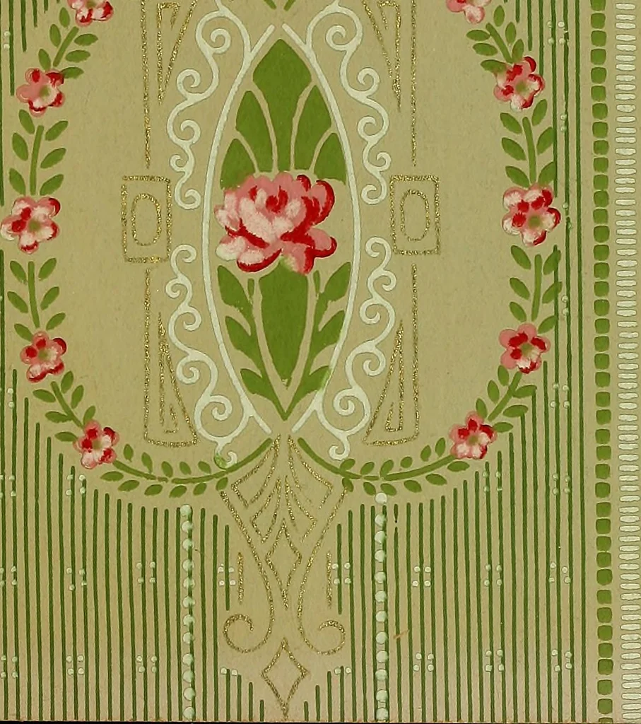 An illustration from Wall paper., 1900, leaf 86