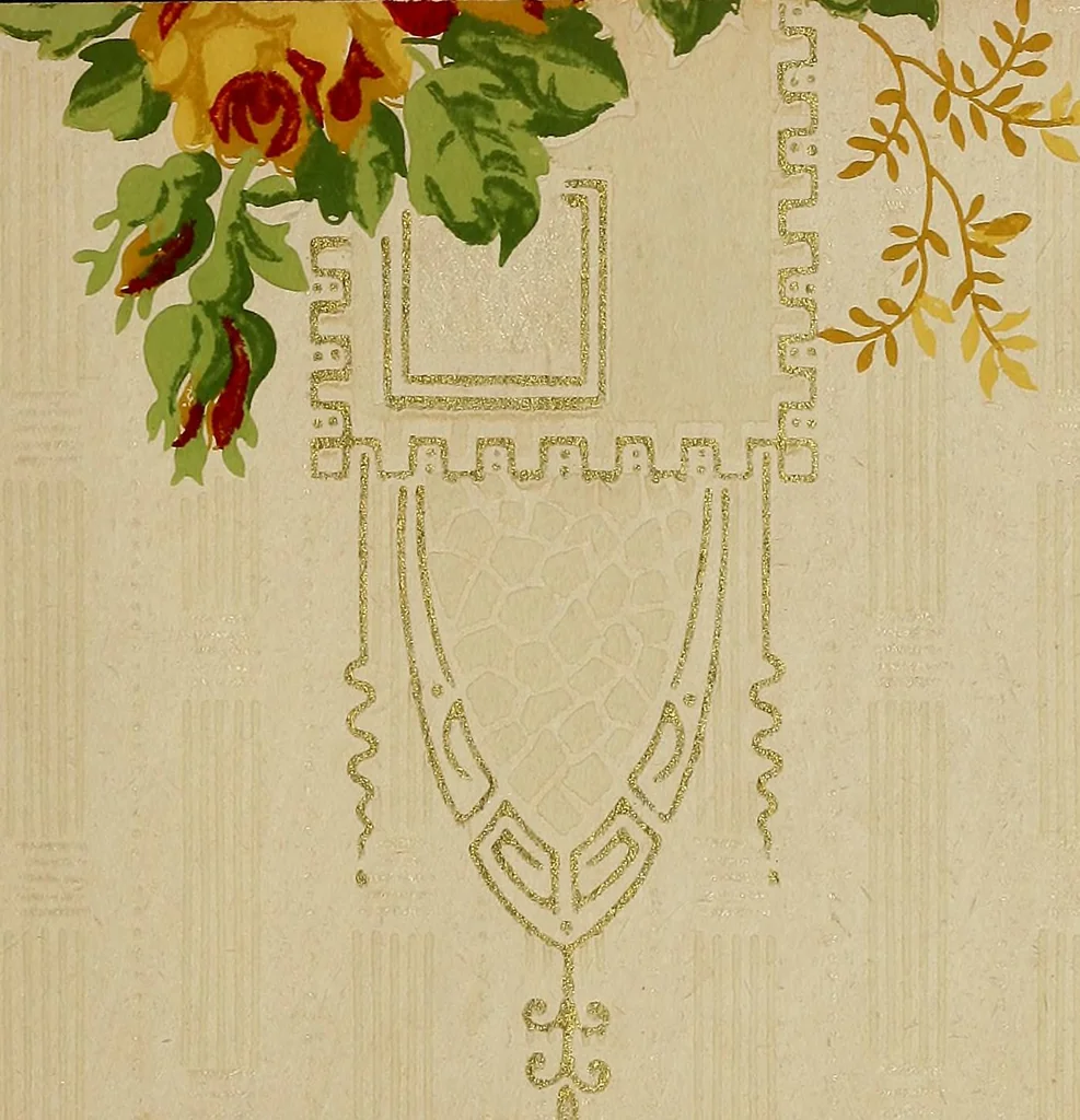 An illustration from Wall paper., 1900, leaf 90