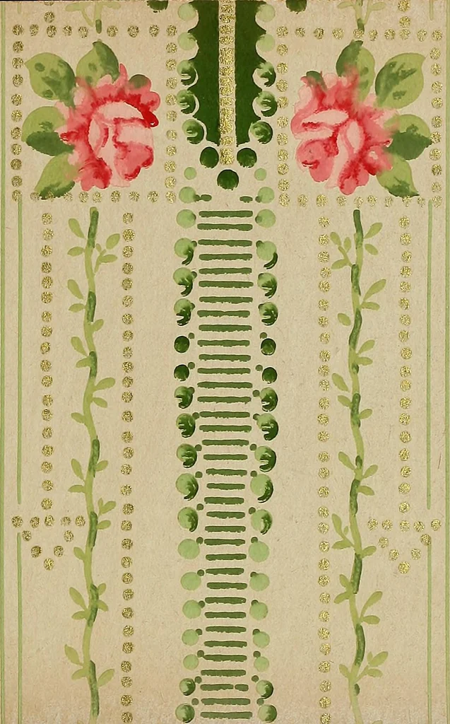 An illustration from Wall paper., 1900, leaf 94