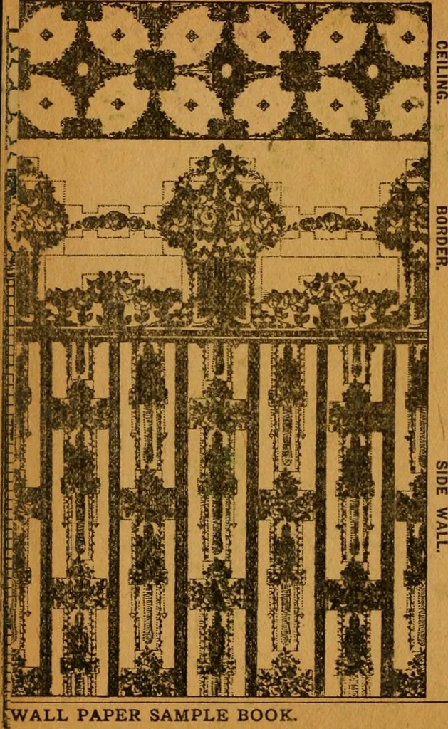 An illustration from Wall paper., 1900, leaf 95