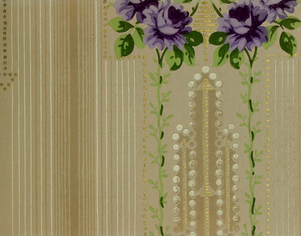 An illustration from Wall paper., 1900, leaf 96