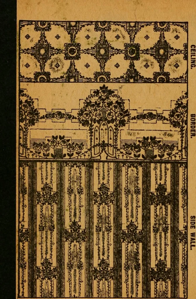 An illustration from Wall paper., 1900, leaf 97