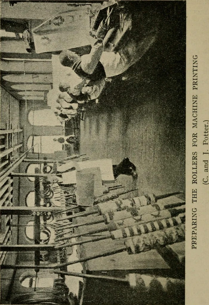 An illustration from Wall paper, its origin, development and manufacture, 1922, leaf 49