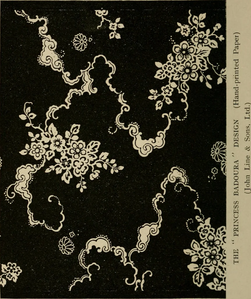 An illustration from Wall paper, its origin, development and manufacture, 1922, leaf 59
