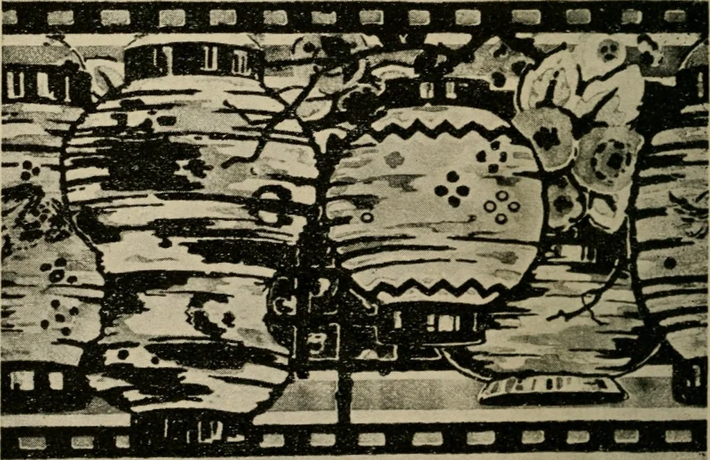 An illustration from Wall paper, its origin, development and manufacture, 1922, leaf 63