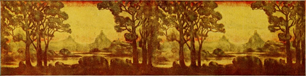 An illustration from Wall papers and cretonnes., 1915, leaf 13