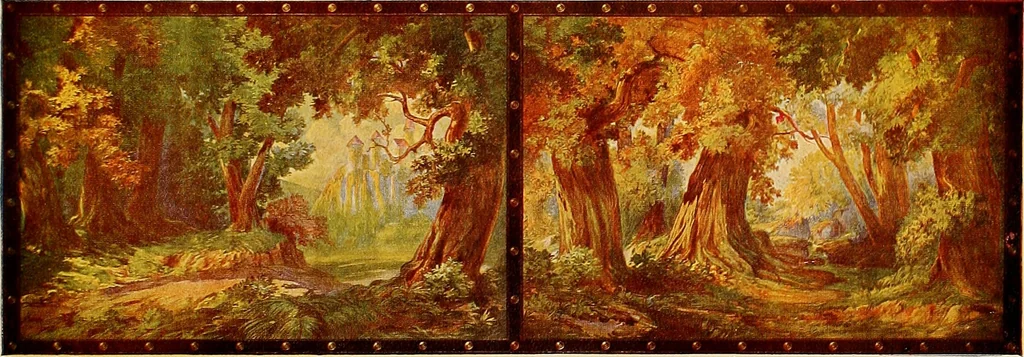 An illustration from Wall papers and cretonnes., 1915, leaf 14