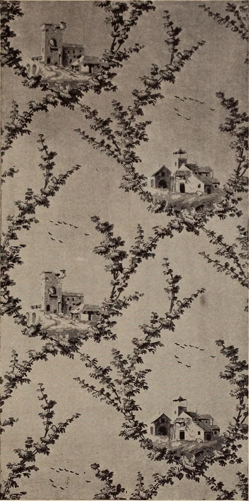 An illustration from Wall-papers old and new : exclusive designs, 1900, leaf 10