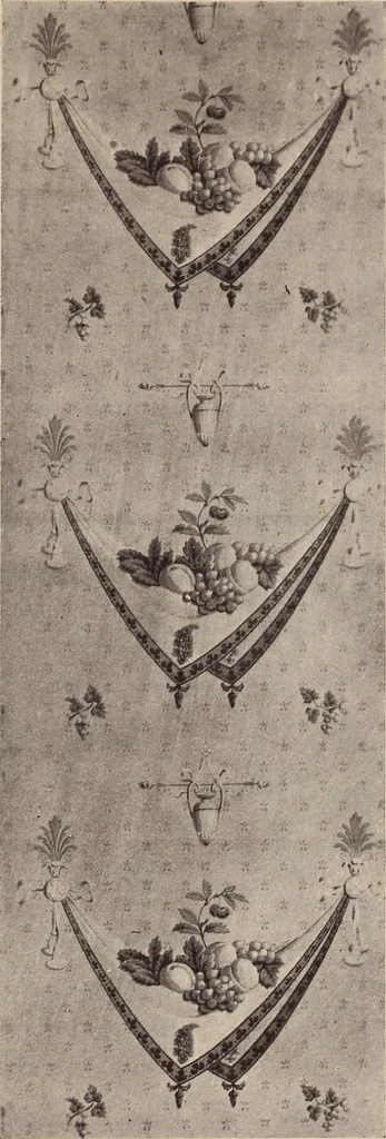 An illustration from Wall-papers old and new : exclusive designs, 1900, leaf 12