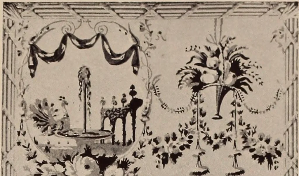 An illustration from Wall-papers old and new : exclusive designs, 1900, leaf 14