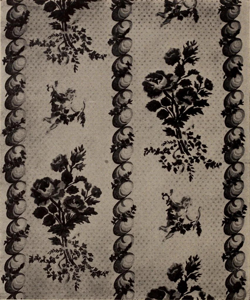 An illustration from Wall-papers old and new : exclusive designs, 1900, leaf 17