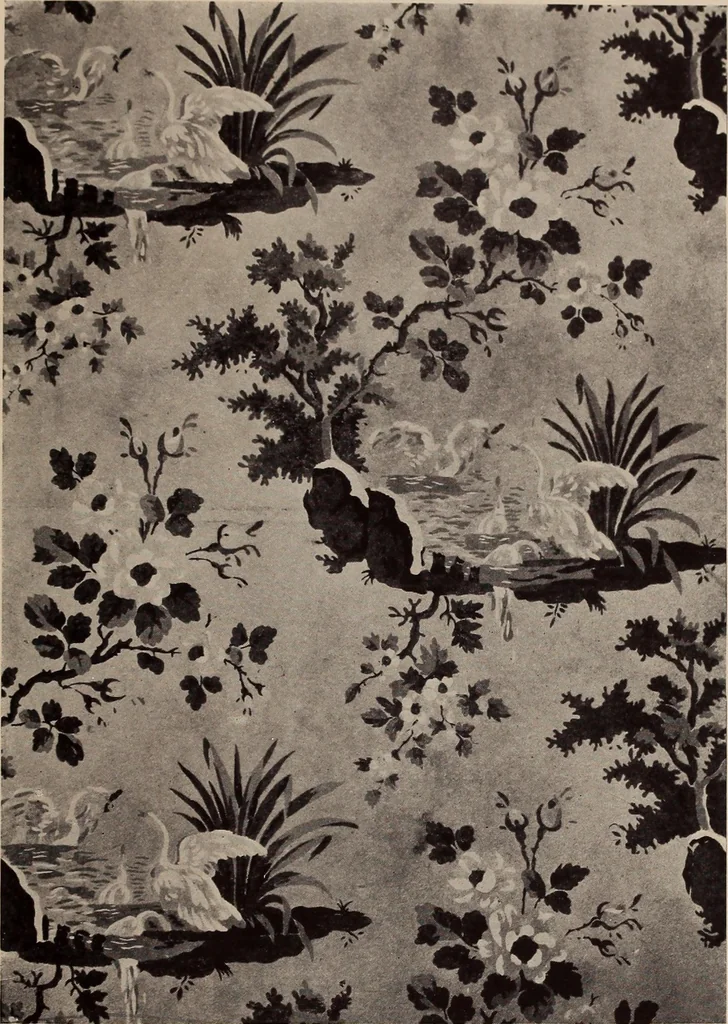 An illustration from Wall-papers old and new : exclusive designs, 1900, leaf 18