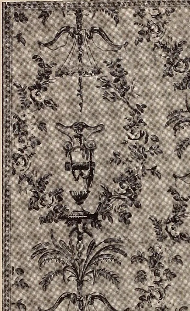 An illustration from Wall-papers old and new : exclusive designs, 1900, leaf 23