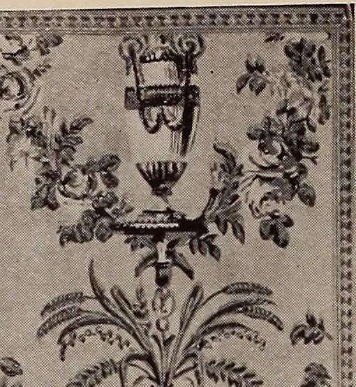 An illustration from Wall-papers old and new : exclusive designs, 1900, leaf 23