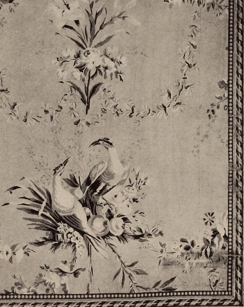 An illustration from Wall-papers old and new : exclusive designs, 1900, leaf 32