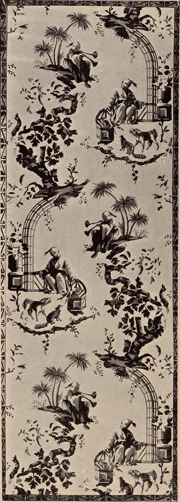 An illustration from Wall-papers old and new : exclusive designs, 1900, leaf 35