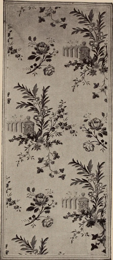 An illustration from Wall-papers old and new : exclusive designs, 1900, leaf 38
