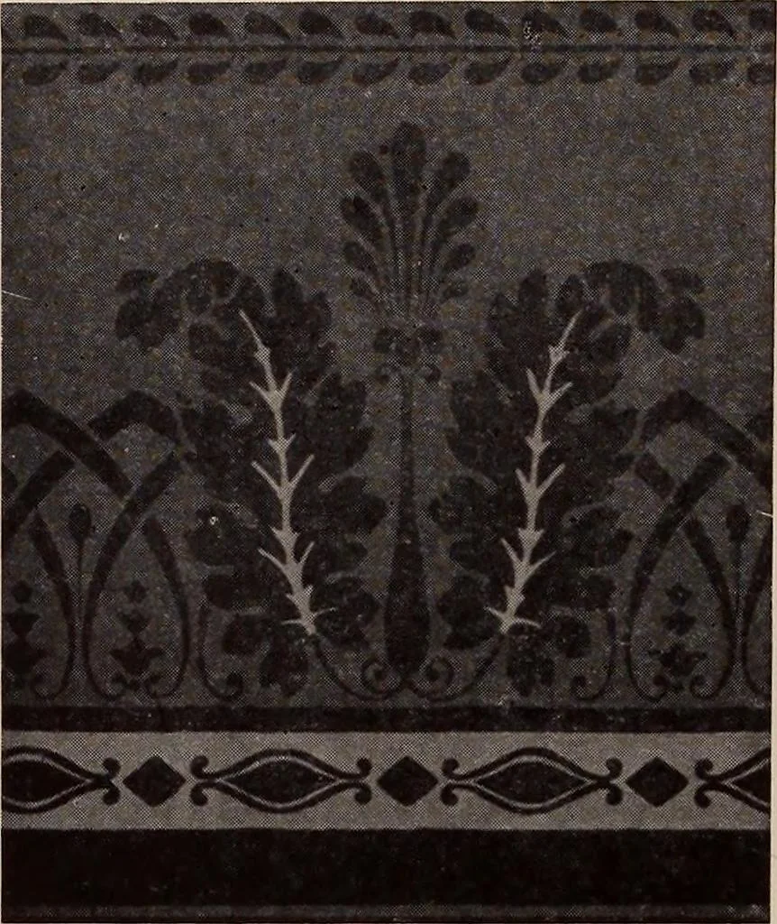An illustration from Wall-papers old and new : exclusive designs, 1900, leaf 47