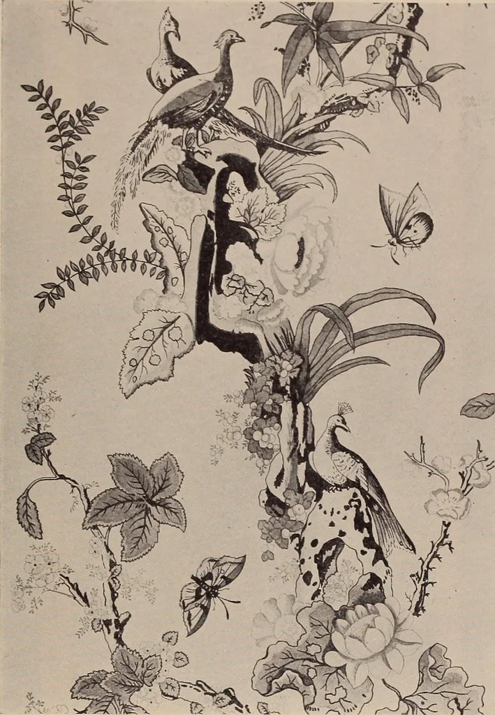An illustration from Wall-papers old and new : exclusive designs, 1900, leaf 52