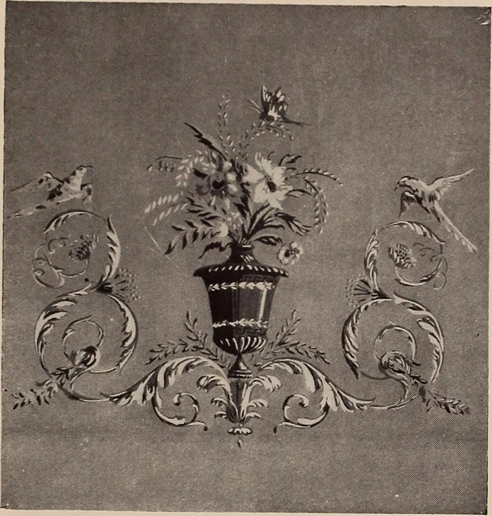An illustration from Wall-papers old and new : exclusive designs, 1900, leaf 54