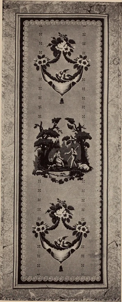 An illustration from Wall-papers old and new : exclusive designs, 1900, leaf 56
