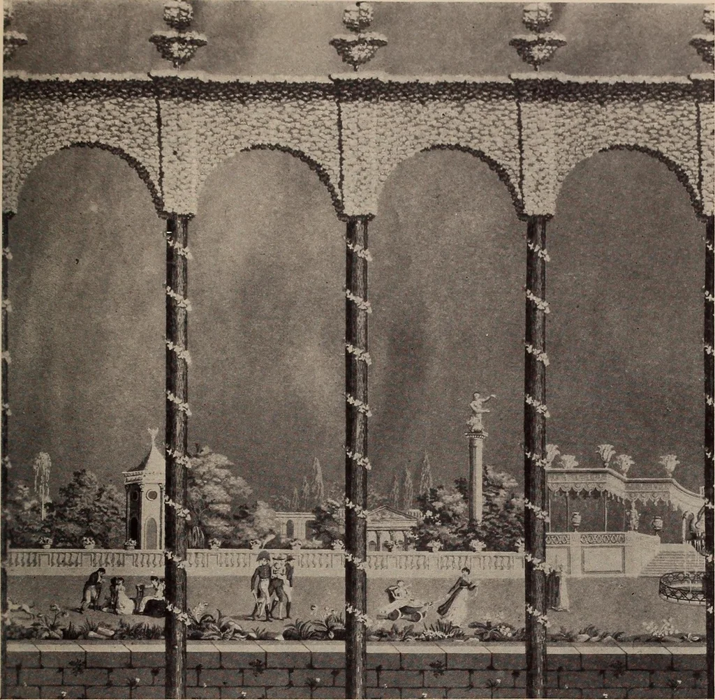 An illustration from Wall-papers old and new : exclusive designs, 1900, leaf 58