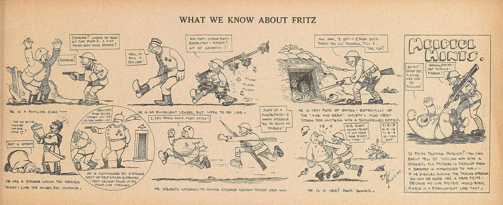 An illustration from Wally : his cartoons of the A.E.F., 1919, leaf 39