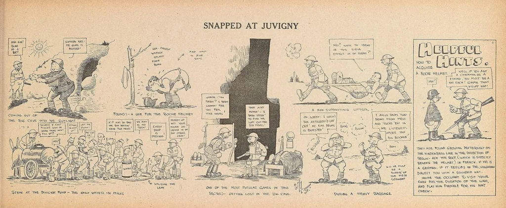 An illustration from Wally : his cartoons of the A.E.F., 1919, leaf 61