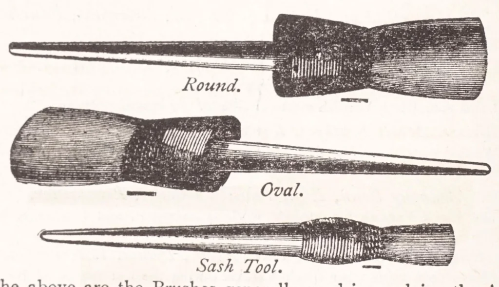 An illustration from Walter Carson & Sons, manufacturers of the original anti-corrosion paint, non-poisonous liquid paint, colours, varnishes, Japans, &c., &c. : for home trade and export, 1902, leaf 34