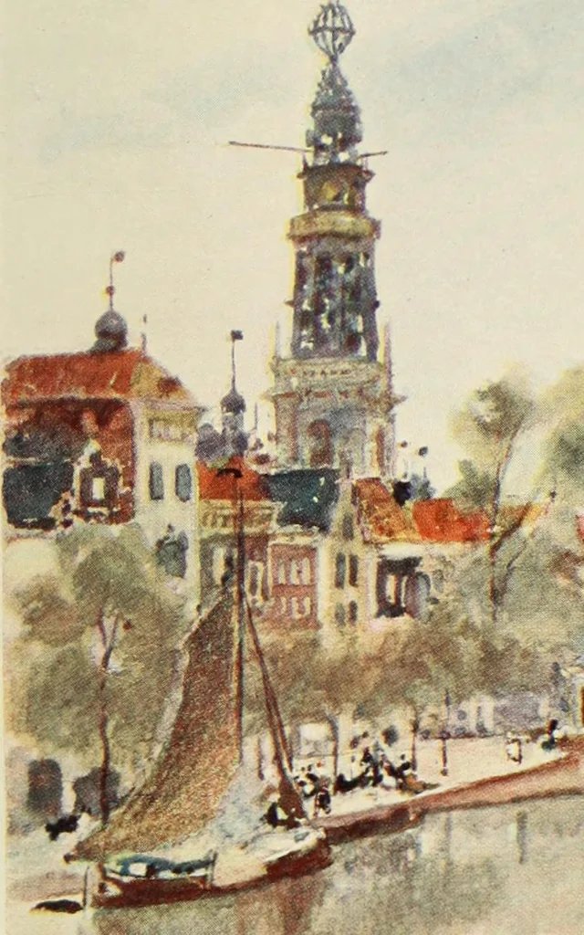 An illustration from A wanderer in Holland, 1905, leaf 156
