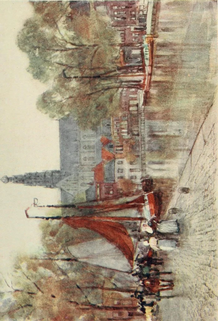An illustration from A wanderer in Holland, 1905, leaf 196