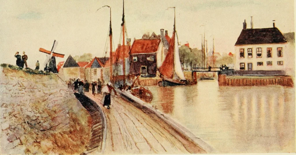 An illustration from A wanderer in Holland, 1905, leaf 346