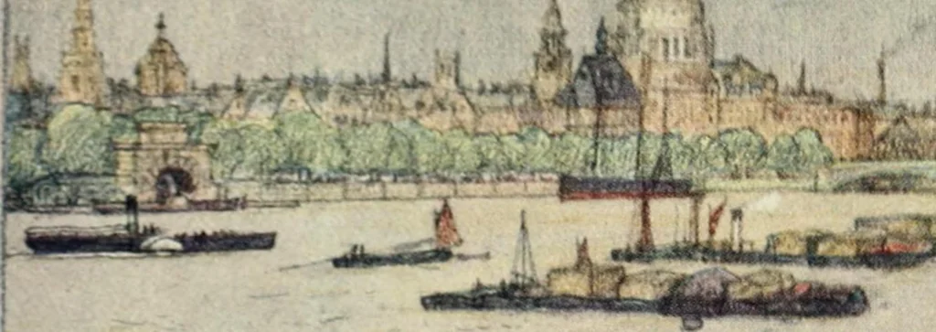 An illustration from A wanderer in London, 1906, leaf 184