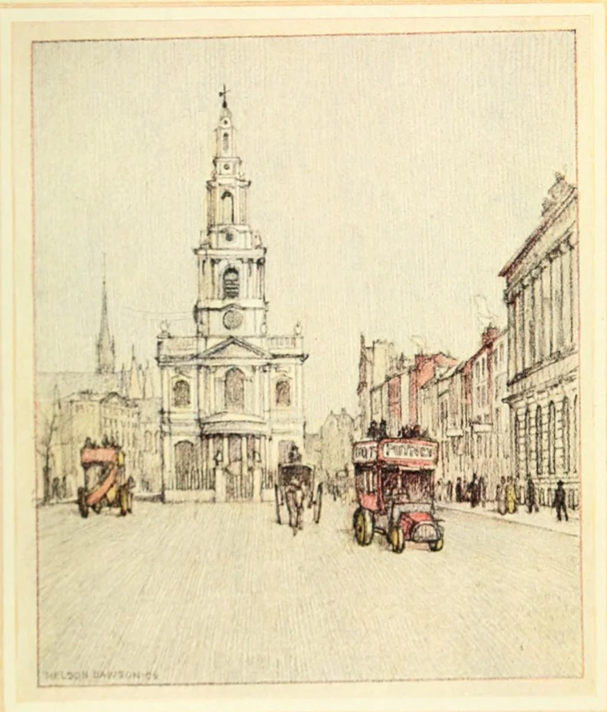 An illustration from A wanderer in London, 1906, leaf 202