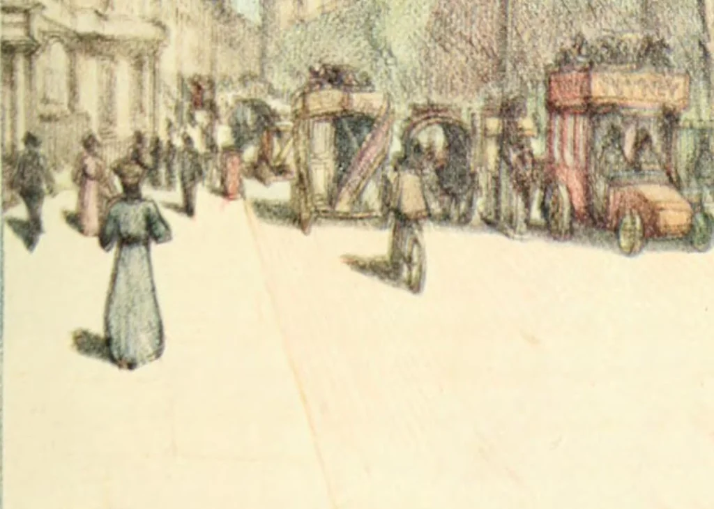 An illustration from A wanderer in London, 1906, leaf 42