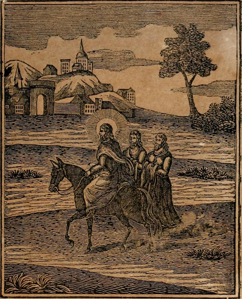 An illustration from The wandering soul : or, dialogues between the wandering soul and Adam, Noah, and Simon Cleophas, 1840, leaf 340