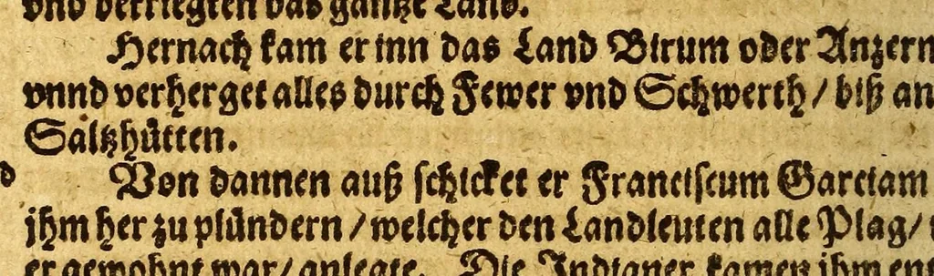 An illustration from Warhafftiger vnd gründtlicher Bericht der Hispanier grewlichen, vnd abschewlichen Tyranney, von jhnen in den West Indien, so die Neuwe Welt genennet wirt, begangen., 1599, leaf 140