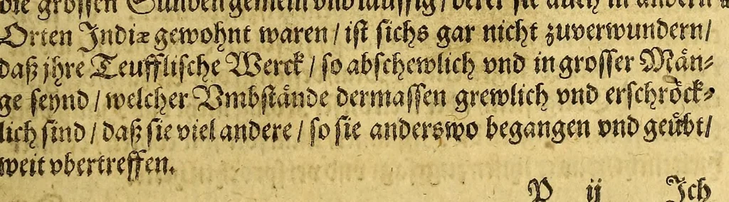 An illustration from Warhafftiger vnd gründlicher Bericht, der Hispanier grewlich: vnd abschewlichen Tyranney von jhnen in den West Indien, die Newe Welt genant,begangen., 1613, leaf 121