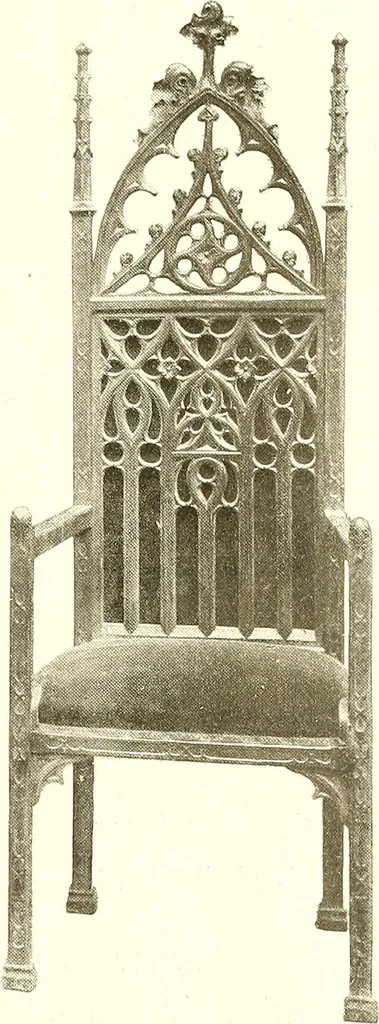 An illustration from Warings' exhibition of Italian art 1909 : furniture, bronzes, tapestries, embroideries, marbles, lace, academy pictures, 1909, leaf 32