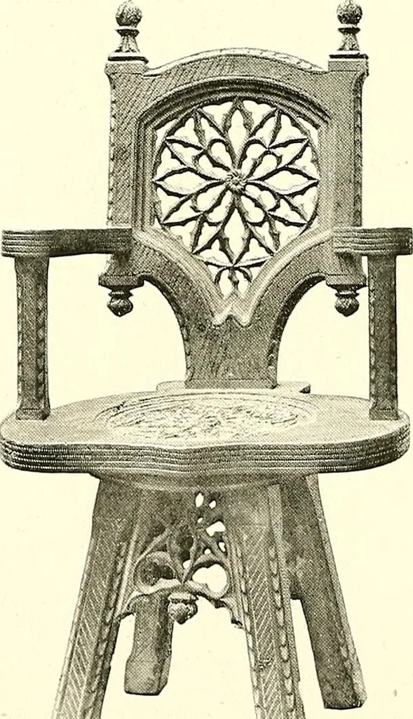 An illustration from Warings' exhibition of Italian art 1909 : furniture, bronzes, tapestries, embroideries, marbles, lace, academy pictures, 1909, leaf 35