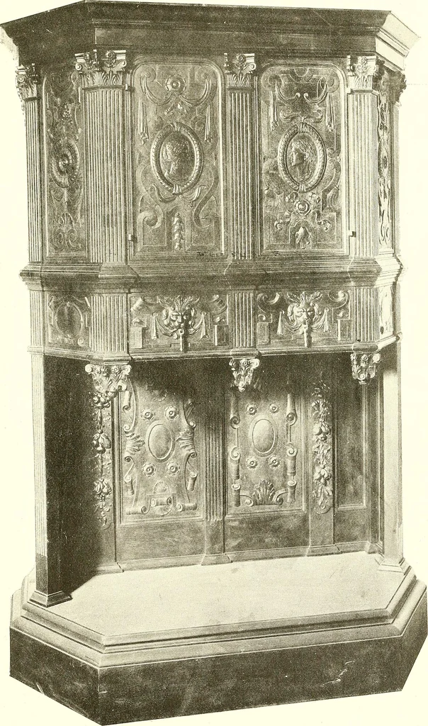 An illustration from Warings' exhibition of Italian art 1909 : furniture, bronzes, tapestries, embroideries, marbles, lace, academy pictures, 1909, leaf 36