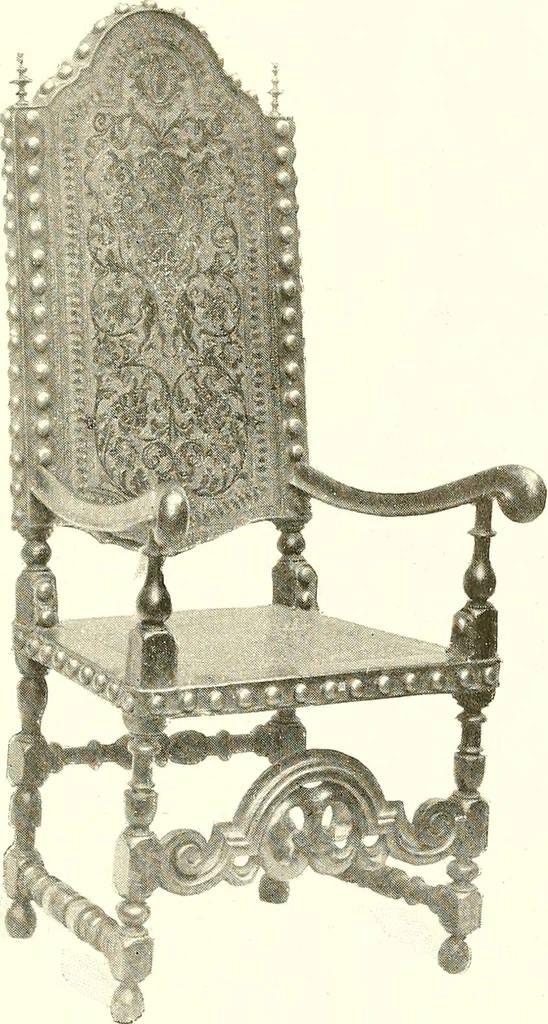 An illustration from Warings' exhibition of Italian art 1909 : furniture, bronzes, tapestries, embroideries, marbles, lace, academy pictures, 1909, leaf 38